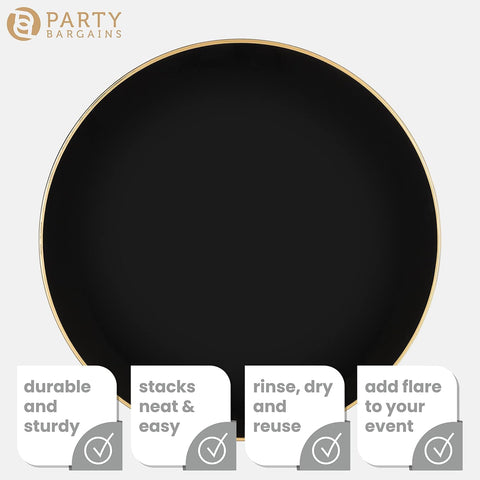 PARTY BARGAINS plato cargador 13p desechar o reutilizar en banquetes