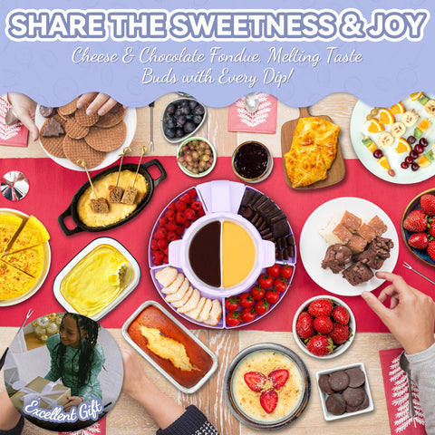 Diseño lavanda de fondue Party Desserts para embellecer la mesa