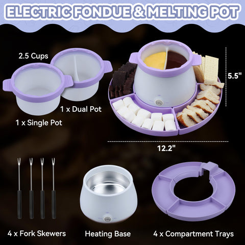 Frutas y dulces para mojar junto al fondue Party Desserts