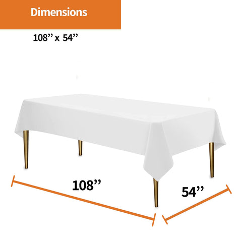 Mantel desechable Party Dimensions para eventos interiores y exteriores, limpieza rápida.