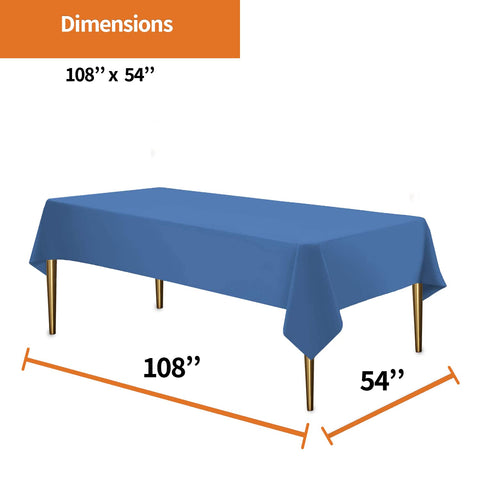 Pack de 12 manteles azules desechables de Party Dimensions para eventos