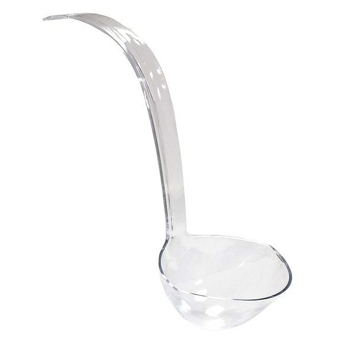 Party Essentials cucharón de plástico transparente de 5 onzas, ideal para servir ponches en fiestas.