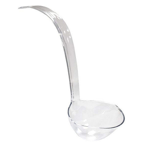 Party Essentials cucharón de plástico transparente de 5 onzas, ideal para servir ponches en fiestas.