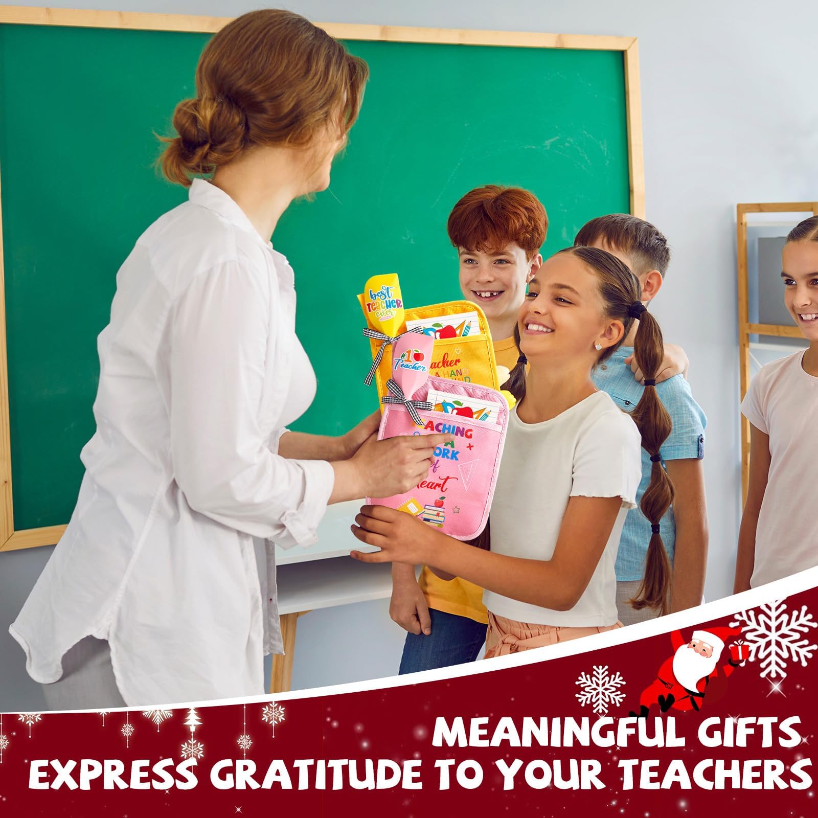 Party Greeting pack docentes navidad, kit completo para celebrar a los docentes.