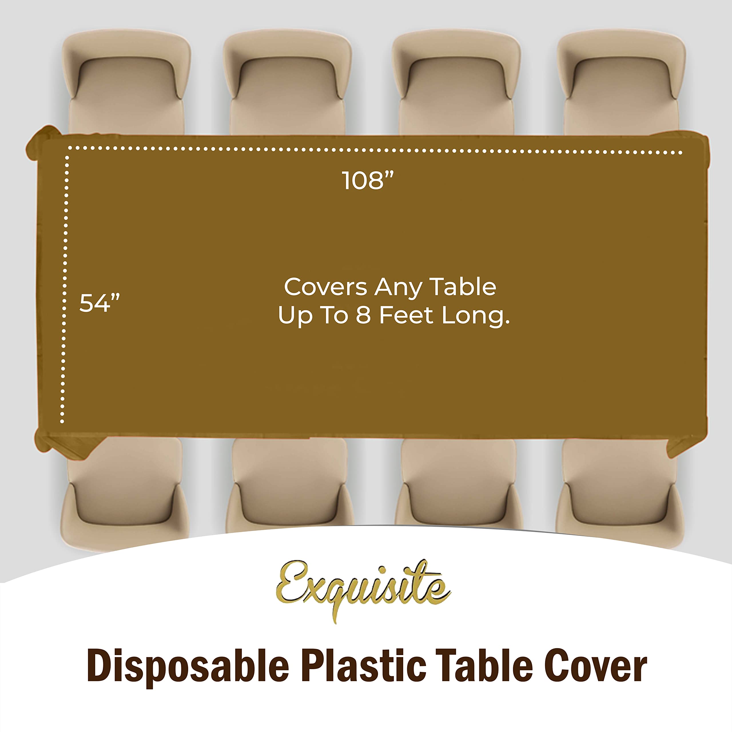 Mantel desechable Party Solids facilita limpieza tras la fiesta.
