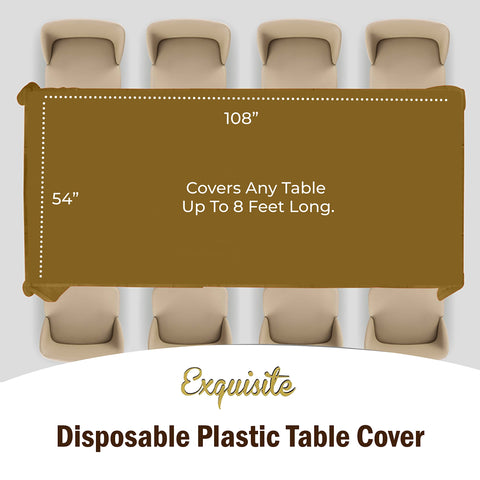 Mantel desechable Party Solids facilita limpieza tras la fiesta.