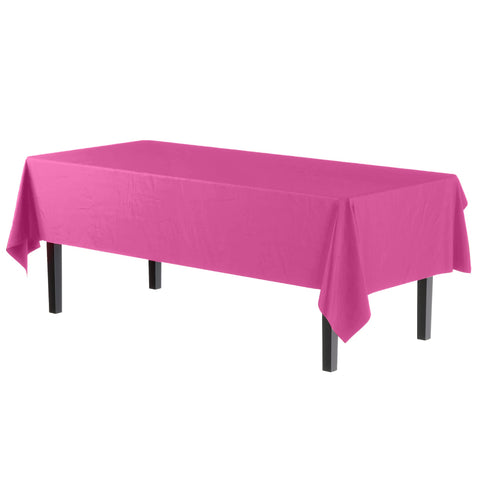 Mantel plástico premium Party Solids cerise 54x108 para eventos.