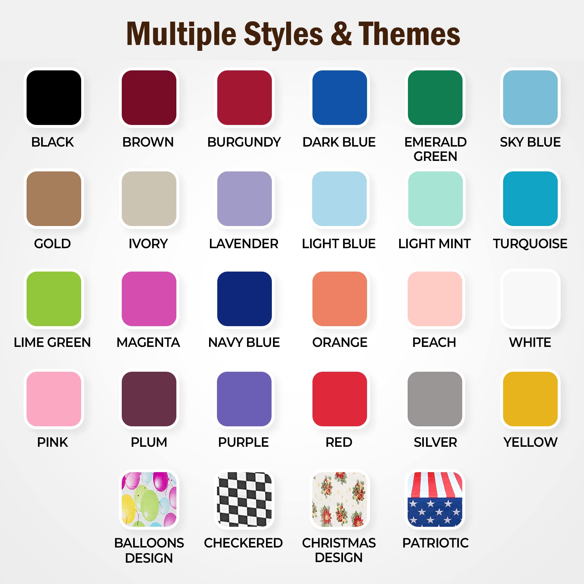 Mantel rectangular burdeos Party Solids de 54x108, ideal para mesas grandes.