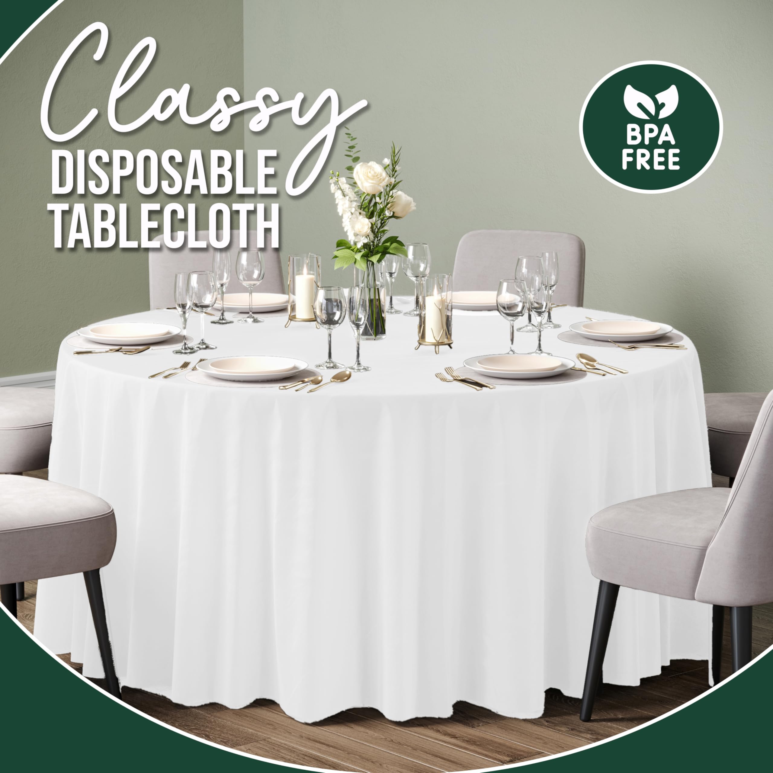 Mantel desechable Party Solids para fiestas apto para interior y exterior