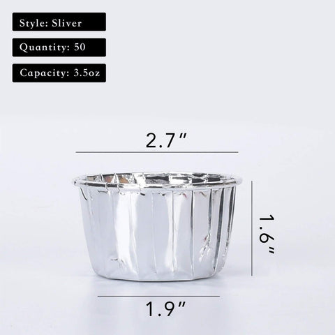 Detalle del molde de aluminio dorado para magdalenas, resistencia y diseño práctico