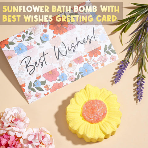 Bomba de baño de Partylamb, girasol, perfuma y relaja.