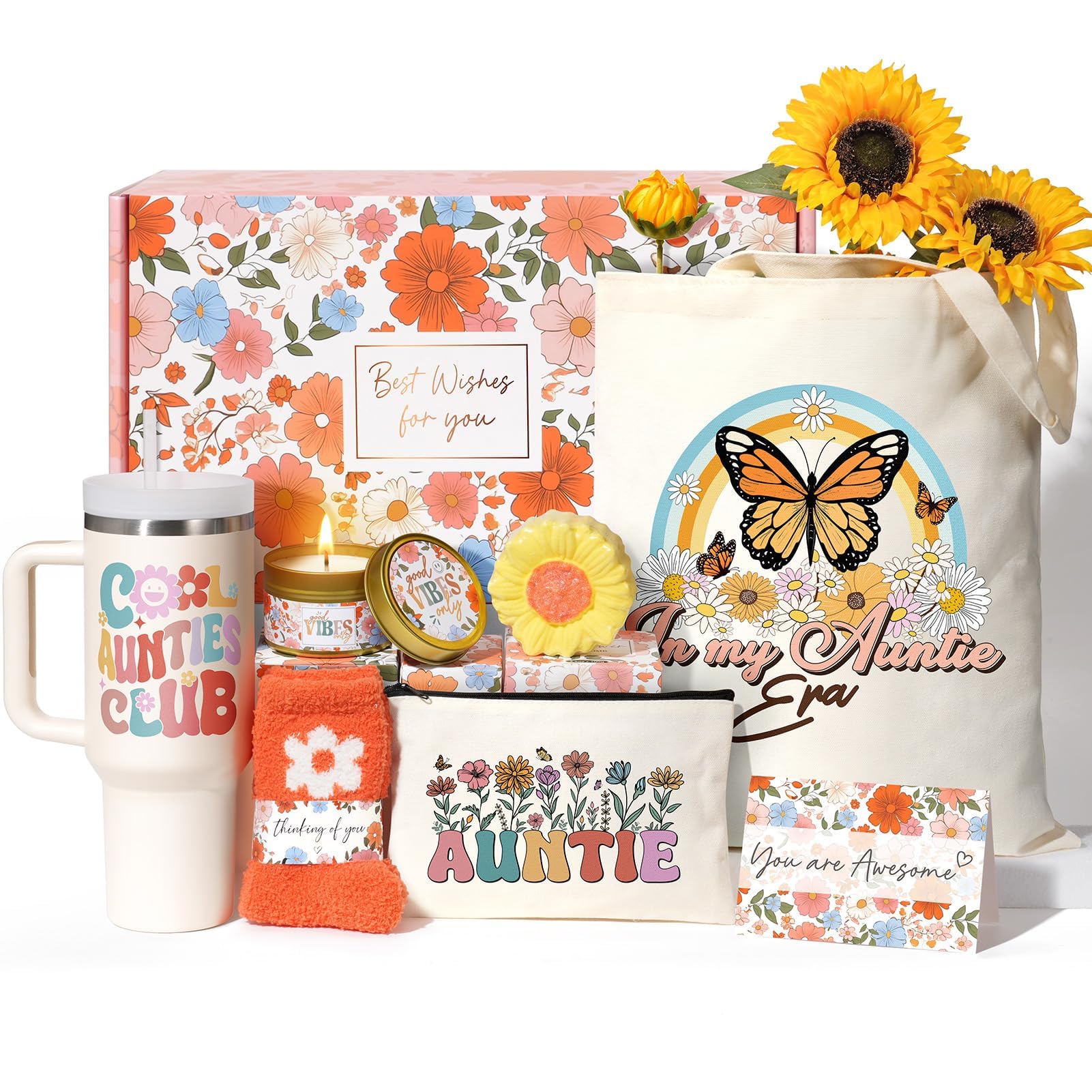 Bolsa tote de canvas de Partylamb para tia, ideal para compras y salidas diarias.
