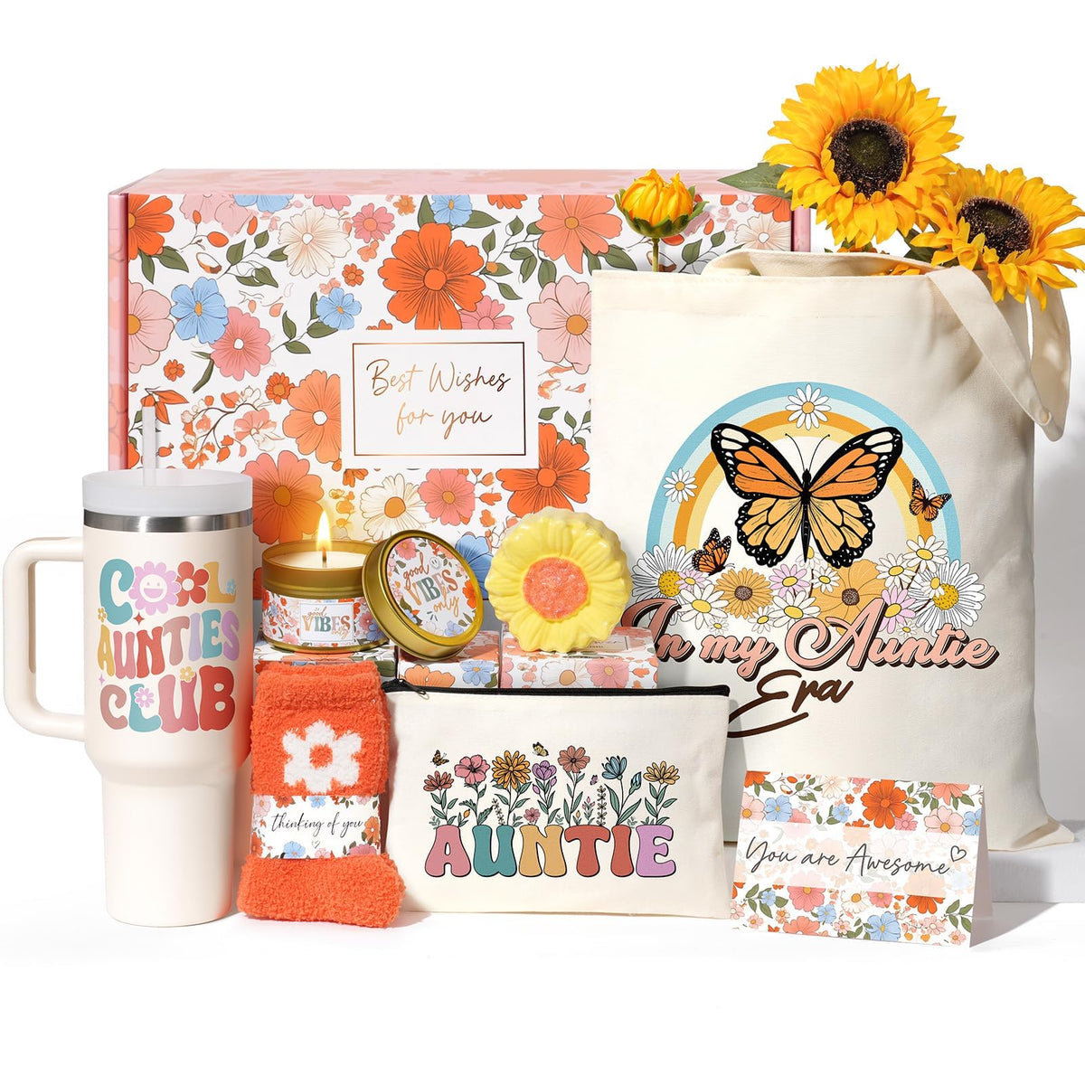 Bolsa tote de canvas de Partylamb para tia, ideal para compras y salidas diarias.
