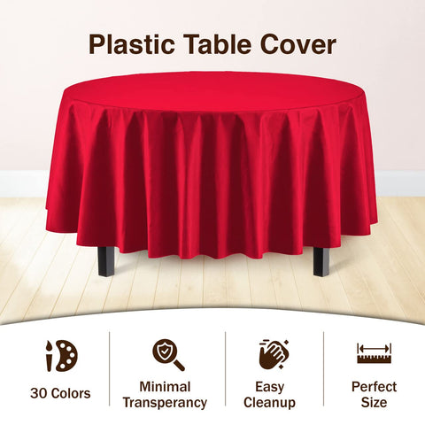 Party Solids mantel rojo resistente a derrames para reuniones