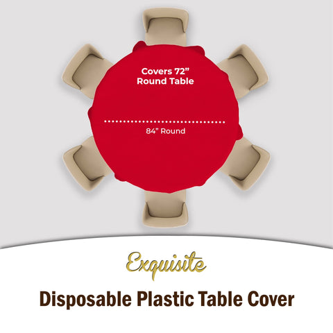 Party Solids mantel desechable, limpieza rápida tras la fiesta