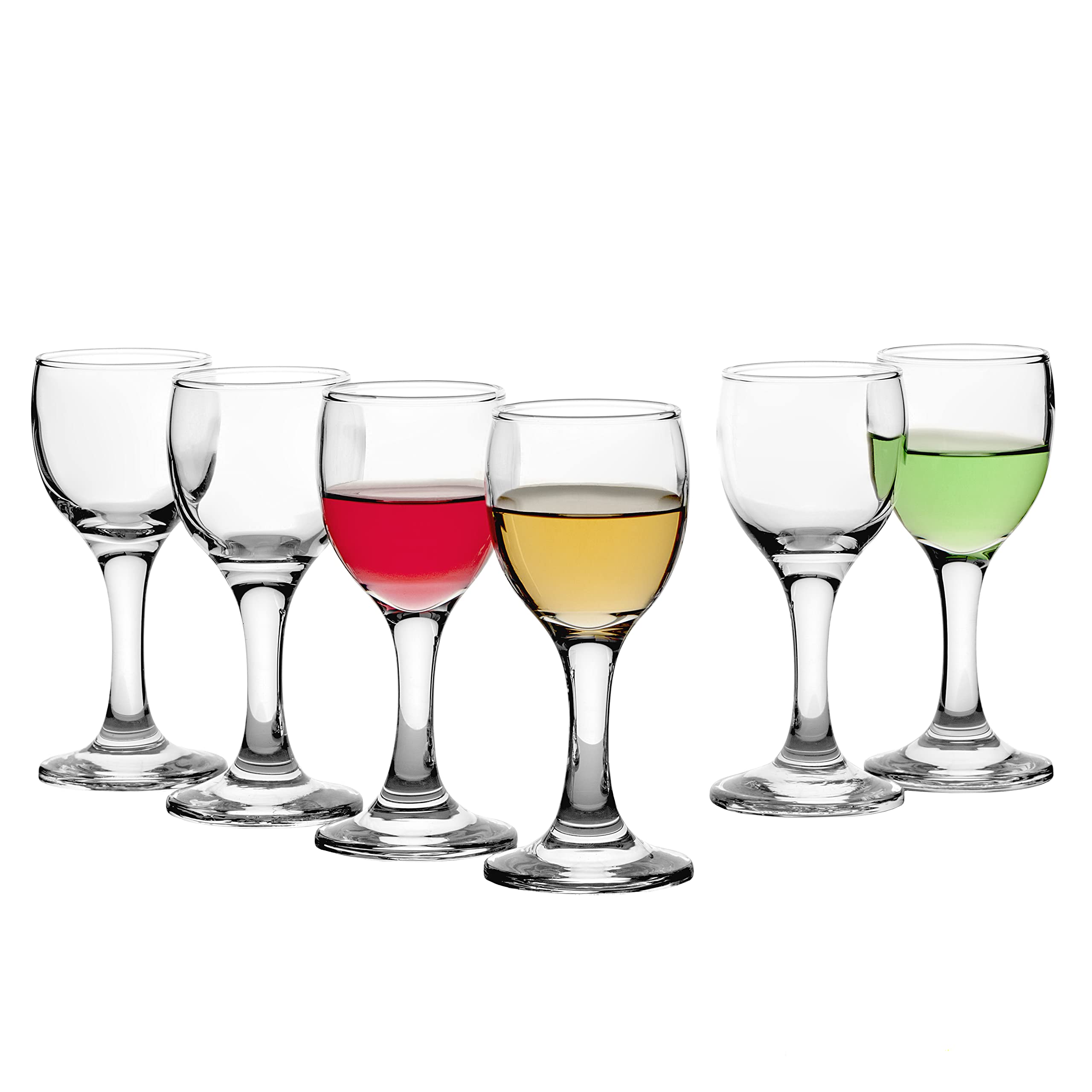 Copas de chupito Pasabahce Bistro, cristal claro, ideales para degustaciones de 60 ml en fiestas