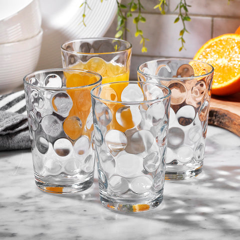 Vasos Pasabahce para agua de 7 oz, ideales para mesa y consumo diario.