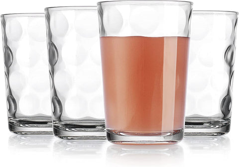 Vasos Pasabahce con borde fino, sensación premium al beber.