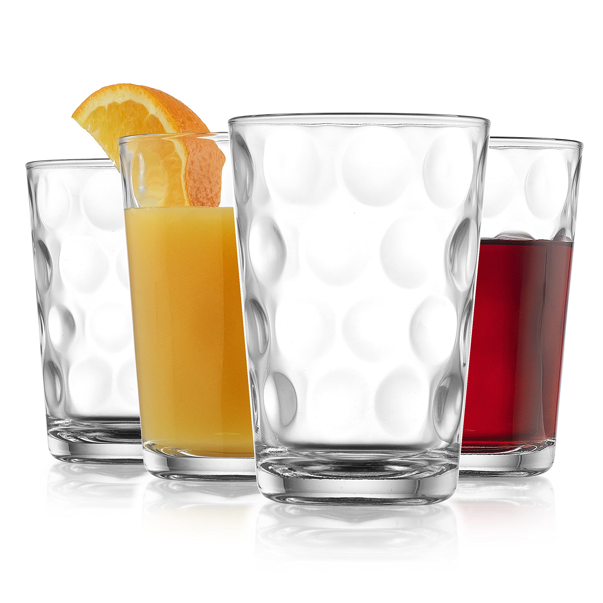 Set de 4 vasos Pasabahce, perfecta opción para casa nueva o regalo.