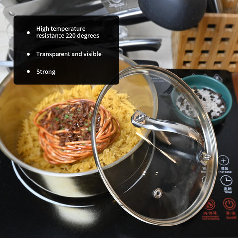 Pastlla combina vidrio templado y acero inoxidable para durabilidad en uso diario.
