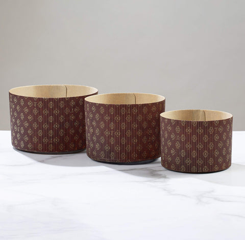 Pastry Chef's Boutique pack de 6 moldes para 1 kg panettone, uso profesional.
