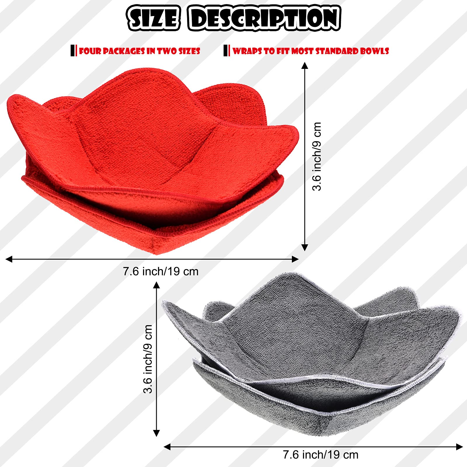 Patelai almohadillas para tazones 19x19cm protege superficies calientes.