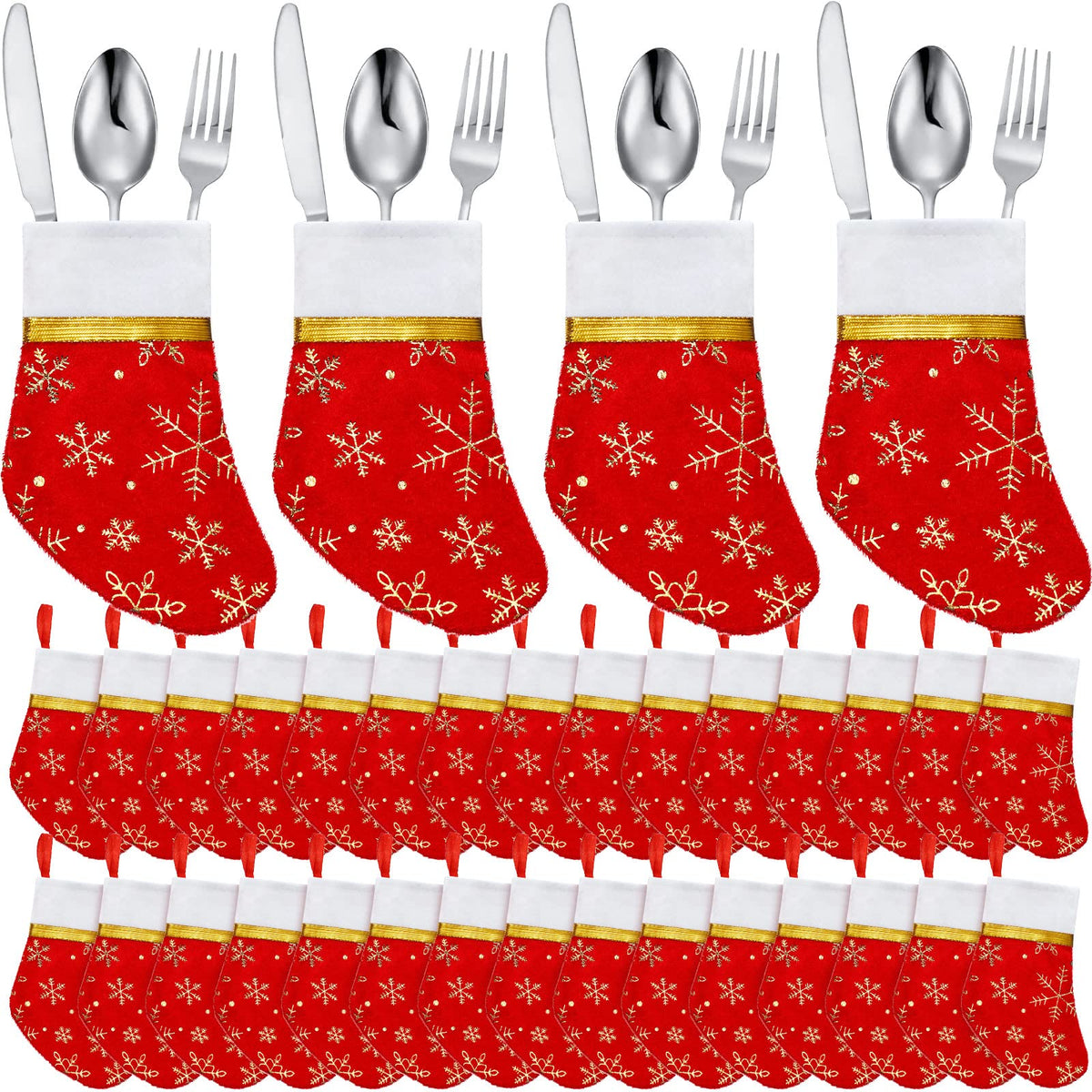 Calcetines mini Patelai para cubiertos, tamaño 5,51 pulgadas, organizan la mesa.