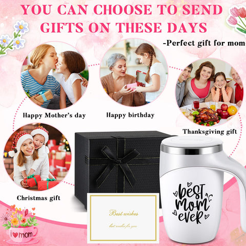 Taza agitadora Patelai con cable USB tipo-C para recarga fácil.