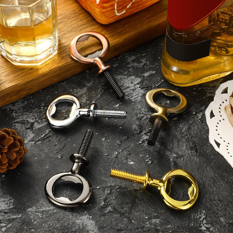 Patelai conjunto de inserto abrebotellas para bricolaje con mango de madera.