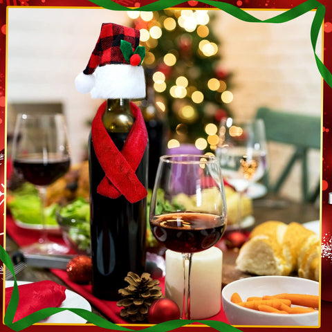 Conjunto navideño Patelai para envolver botellas de vino