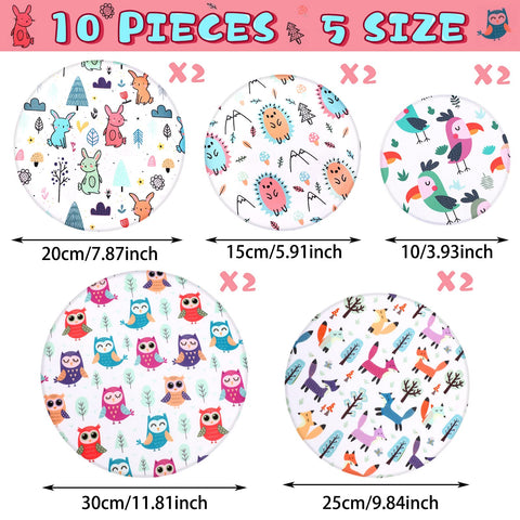 Patelai cubiertas reutilizables para cuencos de 15 cm con ajuste cómodo.