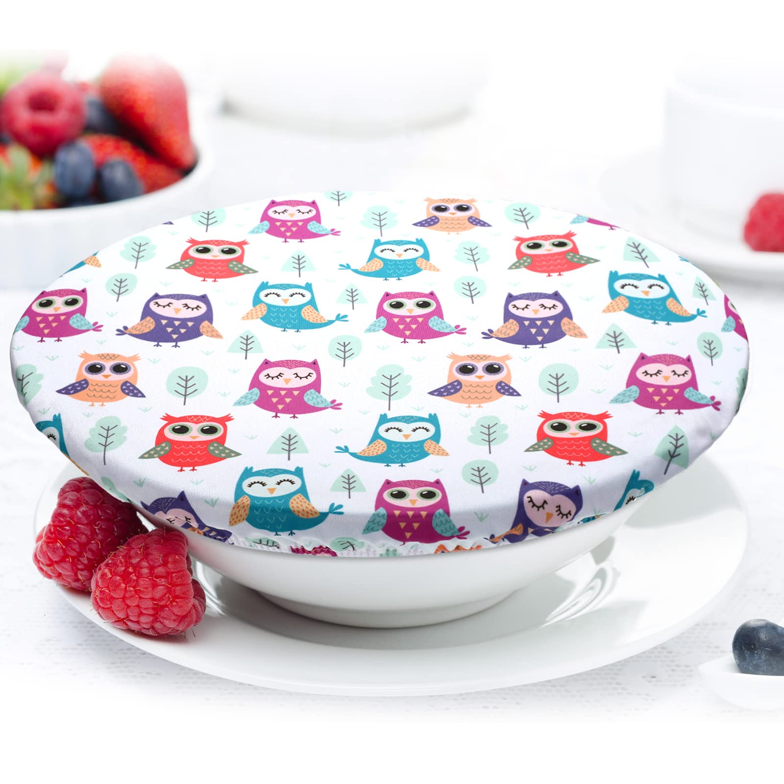 Patelai cubiertas para cuencos de 20 cm con estampados vivos.