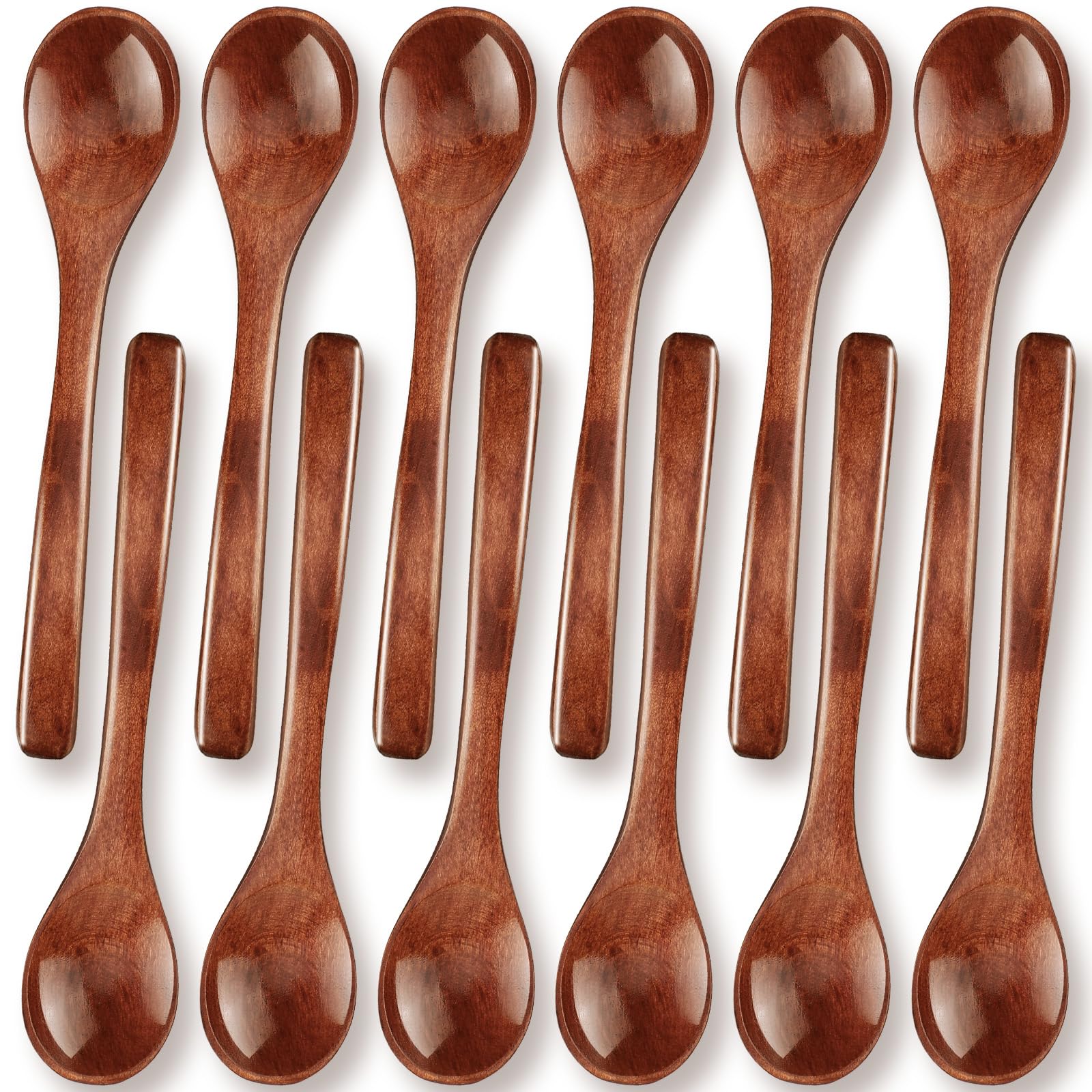 Patelai cucharas de madera pequeñas para miel, útiles para servir la miel con precisión.