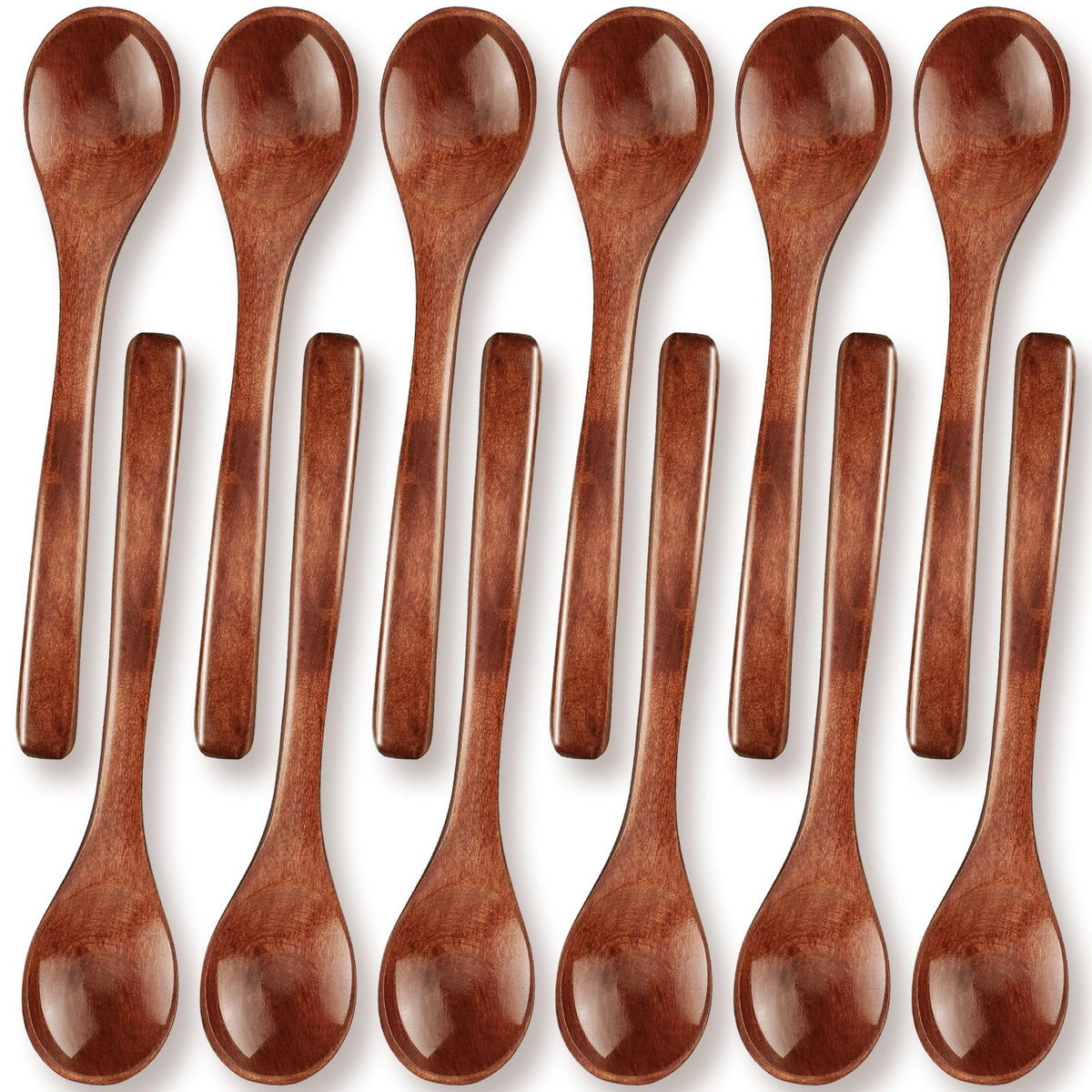 Patelai cucharas de madera pequeñas para miel, útiles para servir la miel con precisión.