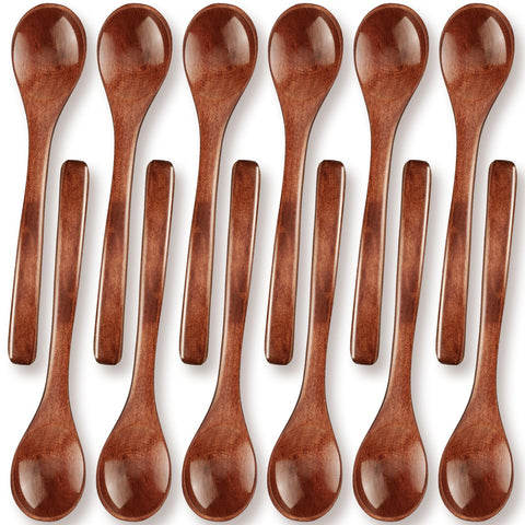 Patelai cucharas de madera pequeñas para miel, útiles para servir la miel con precisión.