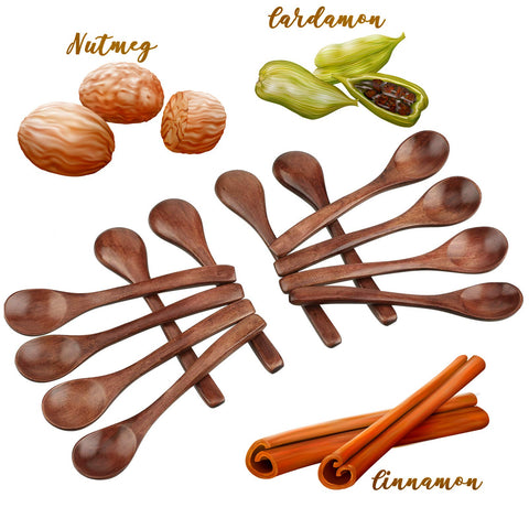 Patelai cucharas de madera seguras para utensilios antiadherentes.