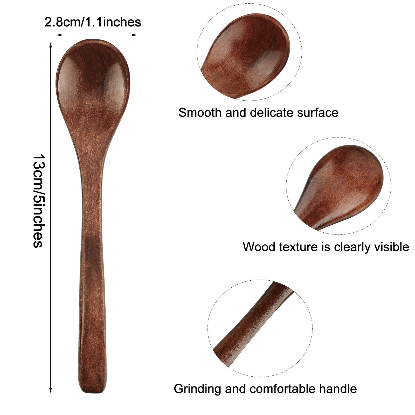 Patelai cucharas de madera, versátiles para batir y medir ingredientes.