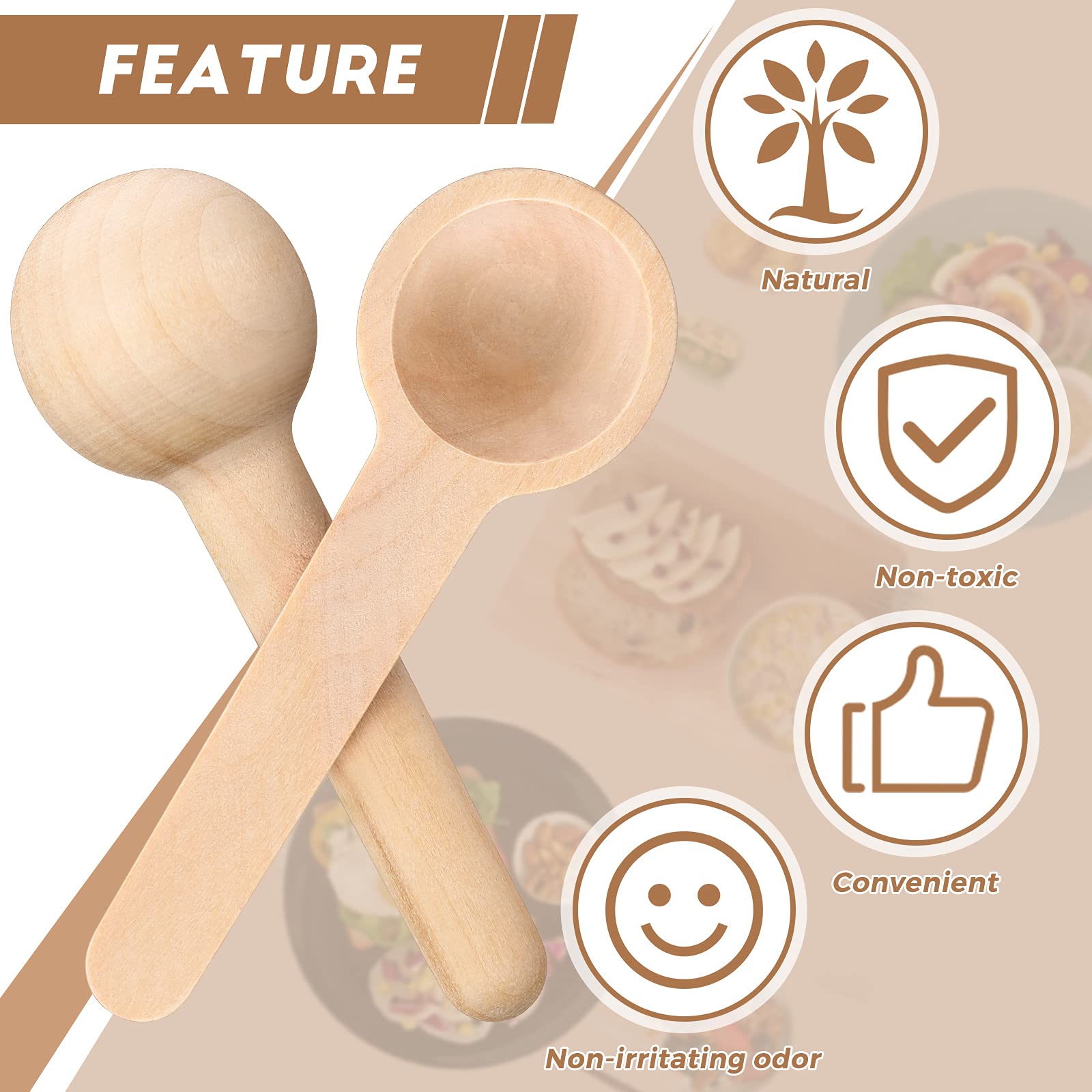 Patelai cucharas miniatura para café y té, ideales para medir azúcar con precisión.
