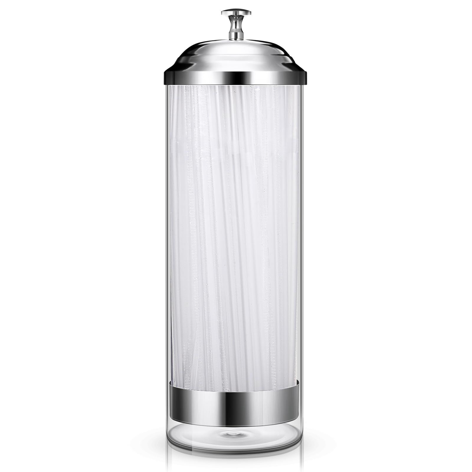 Patelai dispensador de pajillas transparente con 100 pajillas para cocina