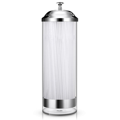 Patelai dispensador de pajillas transparente con 100 pajillas para cocina