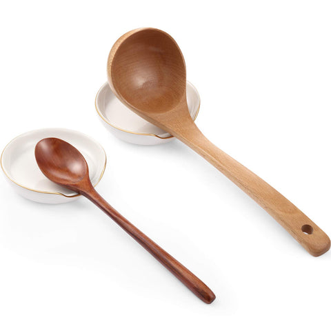 Patelai reposacucharas decorativos para cocina, ideal para mesa de servicio.