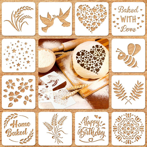 Patelai Horneado con amor: plantilla para decorar pan artesanal y lograr acabado uniforme.