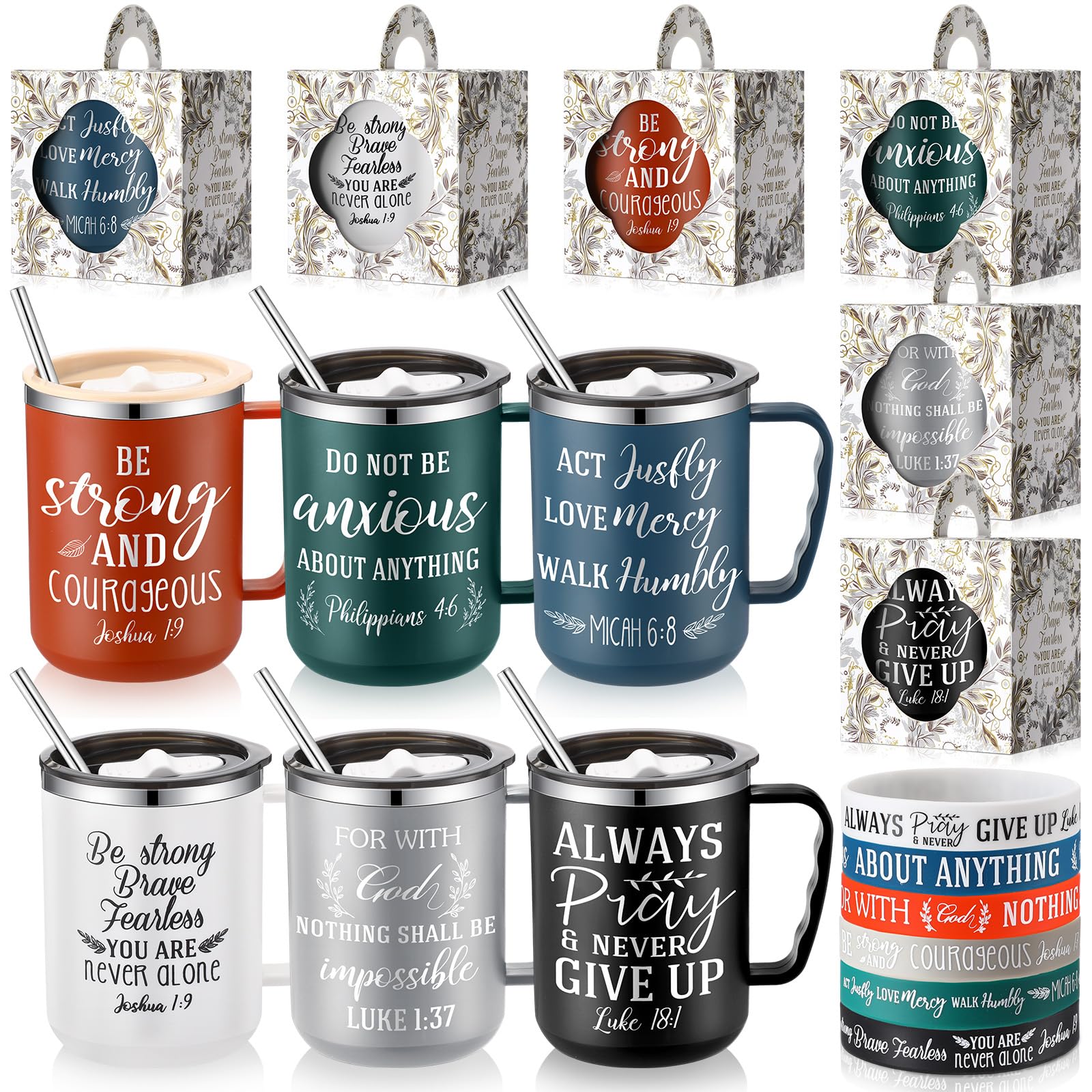 Patelai tazas Biblia 17oz, regalo ideal para la Navidad