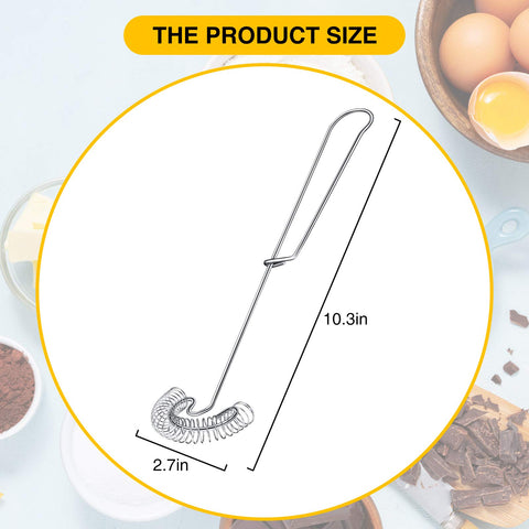 Juego Patelai de 4 batidores de acero inoxidable para cocina práctica y duradera.