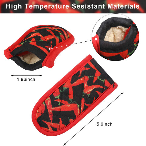 Patelai funda negra para mango de sartén, agarre estable