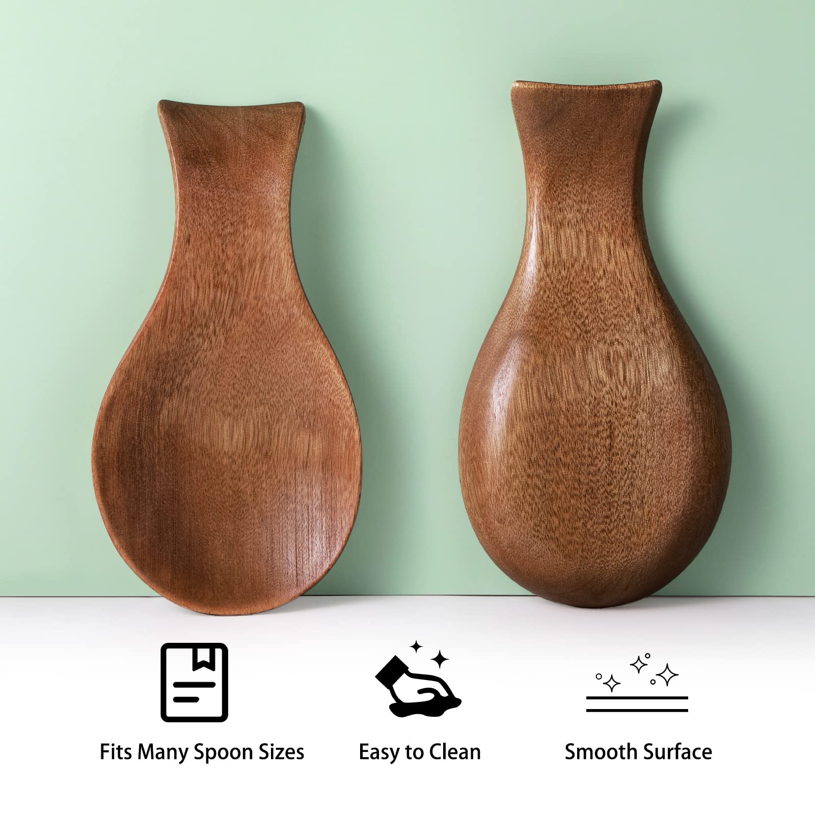 Patelai porta espátulas en mesa de cocina para orden y protección de la superficie.