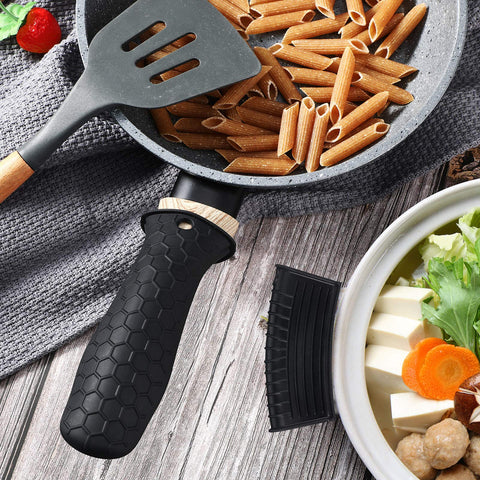 Patelai recubrimiento de silicona para mango de cazo, fácil de limpiar.