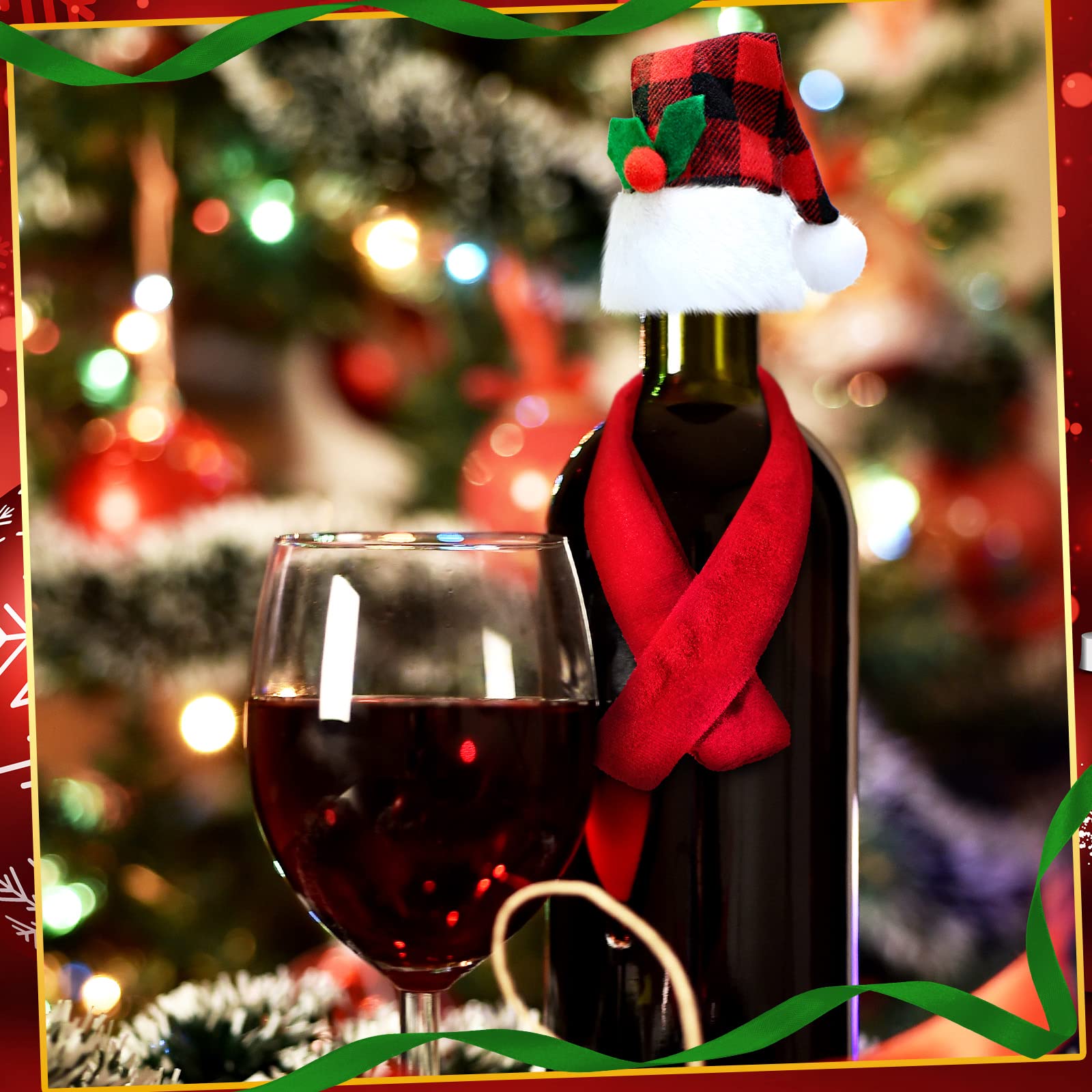 Regalos navideños Patelai para decorar botellas de vino