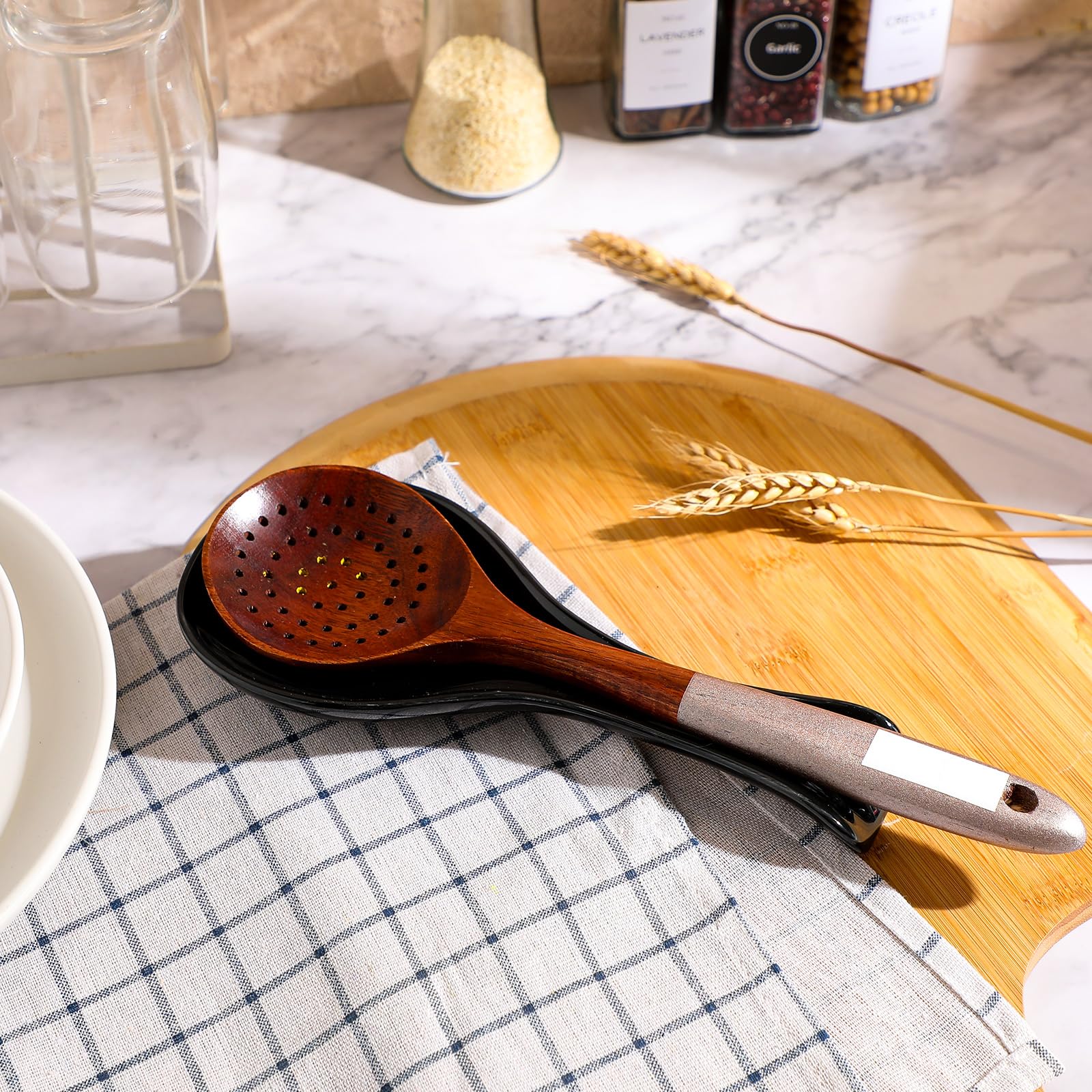Patelai reposacucharas cerámico para cocina y bar, elegante y útil