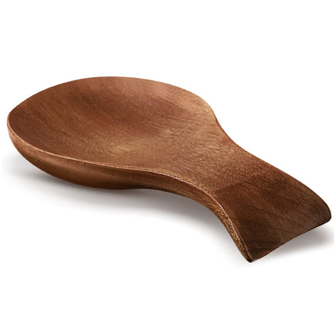 Patelai reposo de cucharas en bambú para encimera limpia y elegante.